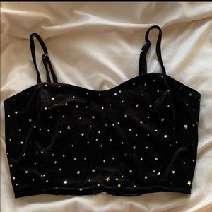 Homecoming honolulu velvet crop top